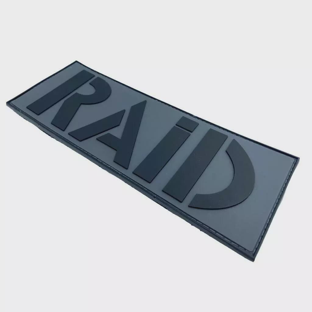 Raid French Police Large Back Molle 8' x 3' Airsoft Paintball PVC Cosplay Patch