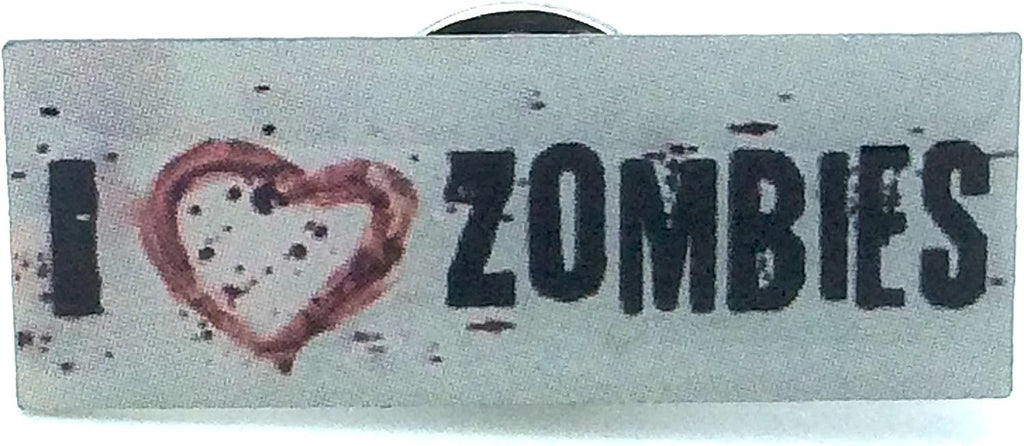 I Love Zombies Cosplay Metal Pin Badge Brooch