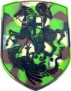 Knights Templar St George & Dragon Crusader PVC Airsoft Paintball Team Patch