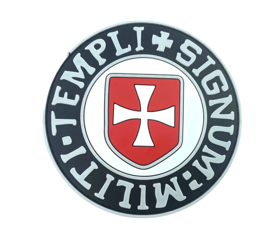 Templi Signum Militi Knights Templar Seal Cosplay PVC Airsoft Paintball Morale Patch