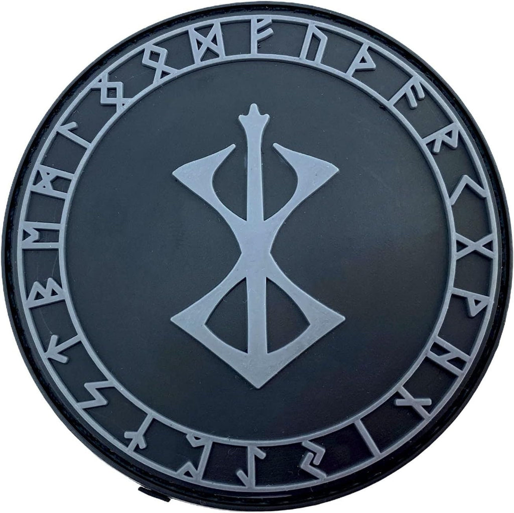 Berserk Berserker Brand Of Sacrifice Norse Rune Viking PVC Airsoft Paintball Morale Patch