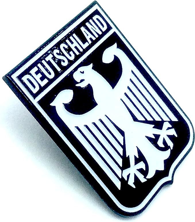 Deutschland Royal Coat Of Arms Imperial Eagle Black Germany Flag Metal Pin Badge Brooch