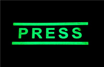 PRESS Journalist Photographer Airsoft Paintball PVC Morale Cosplay Patch