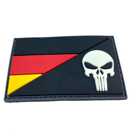 European Countries EU Skull Glow in the Dark Flag Airsoft Paintball PVC Morale Cosplay Team Patch