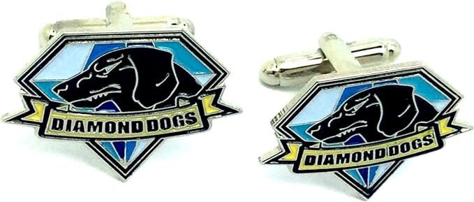 Diamond Dogs MGS Cosplay Sci Fi Fan Cufflinks with Presentation Box