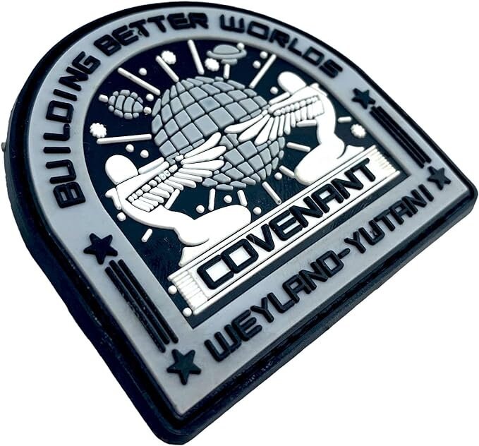 USCSS Covenant Crew Emblem Alien Weyland Yutani Airsoft Paintball PVC Morale Sci Fi Patch