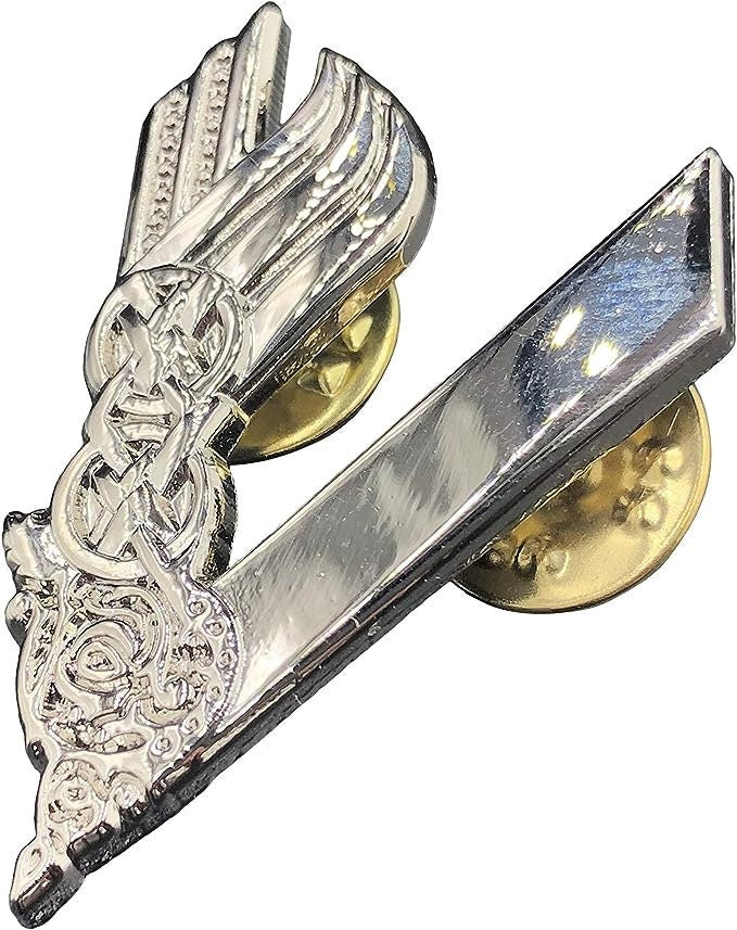 Viking Emblem Silver Norse Rune Lapel Pin Badge Cosplay Fan Brooch