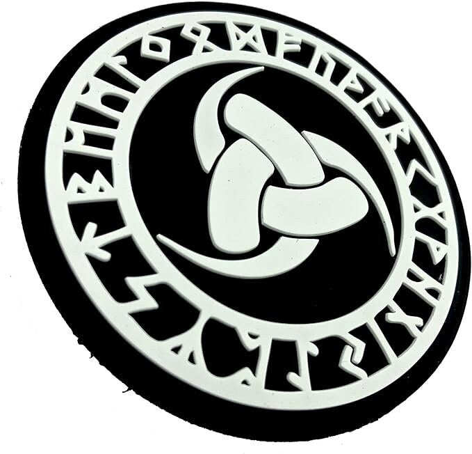 The Triple Horn of Odin The Horn Triskelion Norse Rune Viking PVC Airsoft Paintball Morale Patch