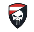 Österreich Austria Austrian Skull Glow in the Dark Flag Airsoft PVC Morale Cosplay Team Patch