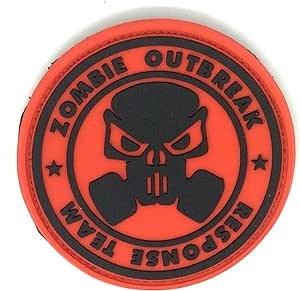 Zombie Outbreak Response Team Gasmask PVC Tactical Airsoft Paintball Morale Patch