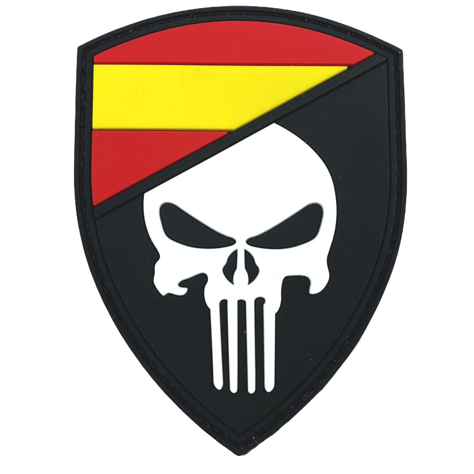 Spanish Spain Skull Glow in the Dark Flag Airsoft PVC Morale Cosplay Team Patch