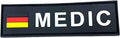 German Germany Deutschland Flag Medic Glow in The Dark Airsoft PVC Morale Cosplay Patch