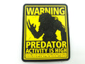Predator Activity is High Airsoft Paintball PVC Morale Cosplay Patch