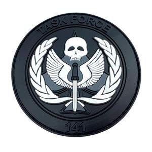 Task Force 141 Black Operative PVC Airsoft Paintball Cosplay Patch