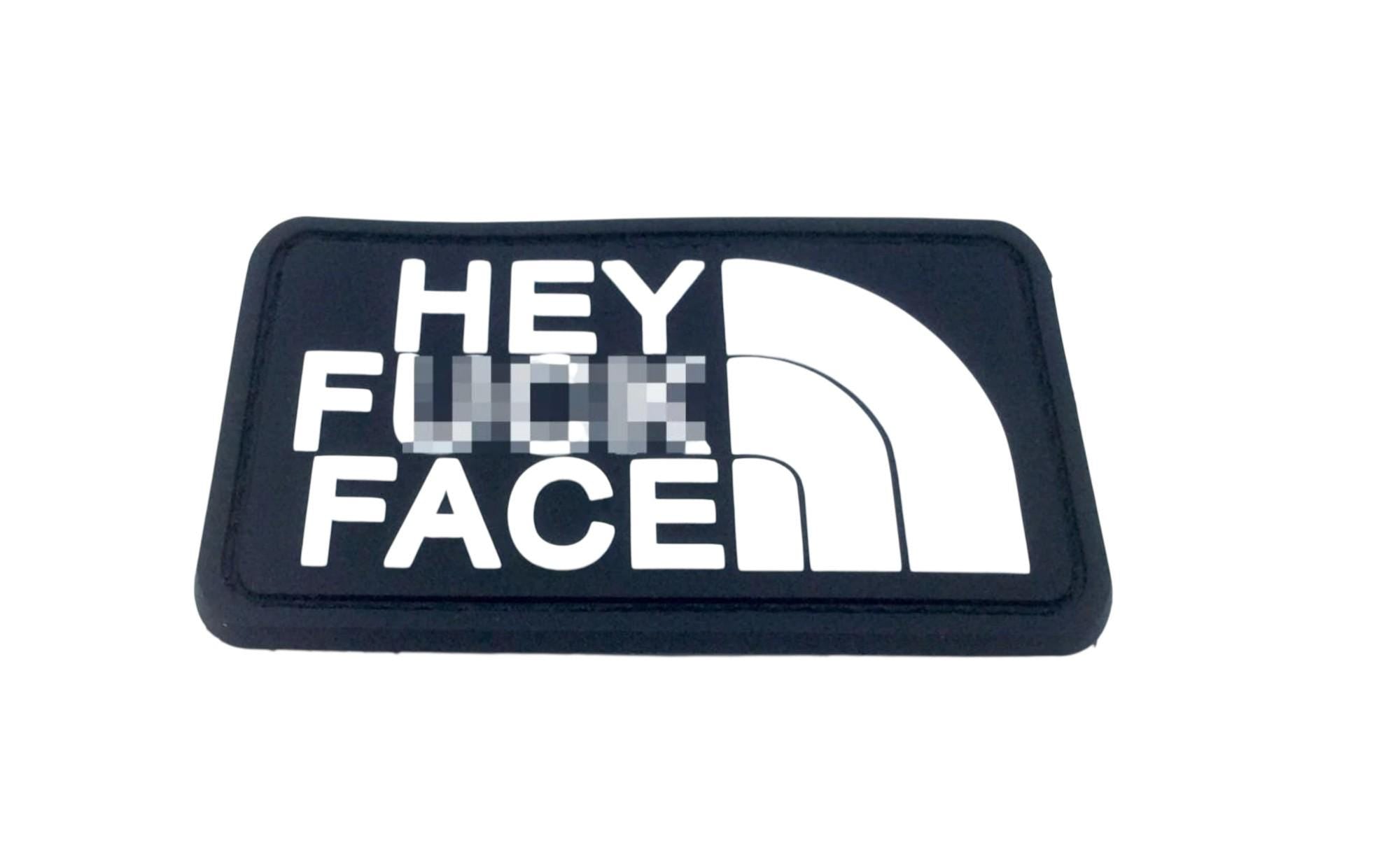 Hey F**K Face Tactical PVC Airsoft Paintball Cosplay Patch