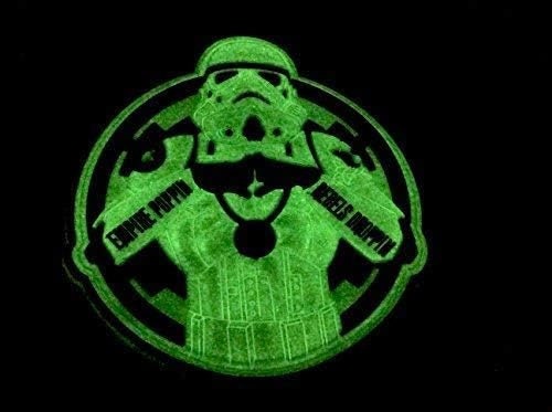 Empire Poppin Rebels Droppin Stormtrooper Glow In The Dark Tactical Cosplay Airsoft PVC Fan Morale Sci Fi Patch