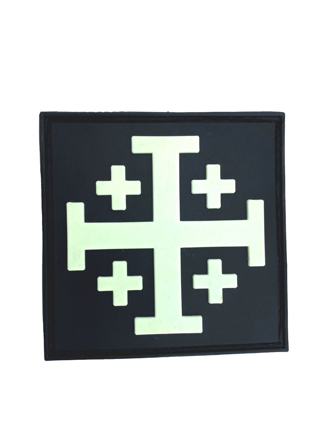 Jerusalem Cross Tactical Airsoft Paintball PVC Morale Patch