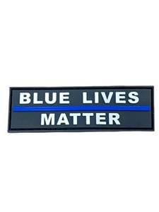 Blue Lives Matter Police Tribute Memorial Tactical Airsoft Paintball PVC Morale Cosplay Patch
