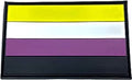 Nonbinary Non Binary Gay Pride LGBTQ Flag PVC Airsoft Paintball Patch