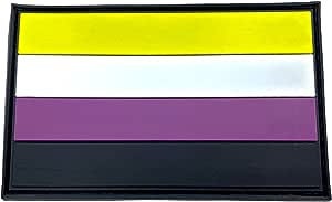 Nonbinary Non Binary Gay Pride LGBTQ Flag PVC Airsoft Paintball Patch