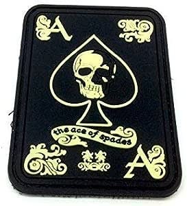 Ace Of Spades Biker Airsoft Paintball PVC Morale Patch