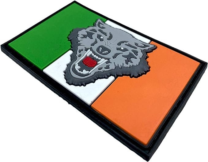 Ireland Irish Wolf Flag Airsoft PVC Morale Cosplay Team Patch