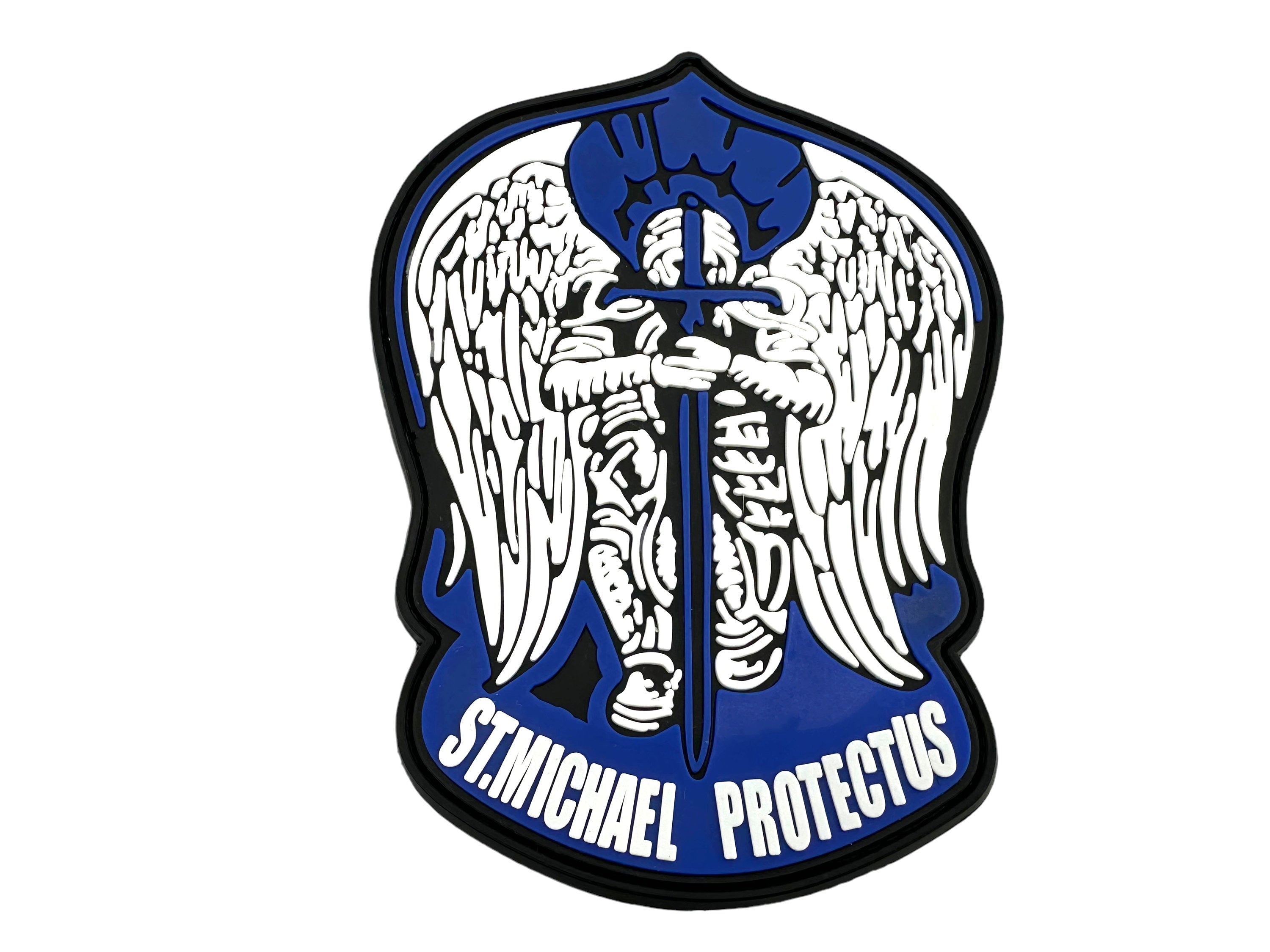 St Michael Protect Us Templar Tactical PVC Airsoft Paintball Cosplay Patch