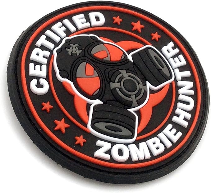 Certified Zombie Hunter PVC Tactical Airsoft Paintball Morale Patch