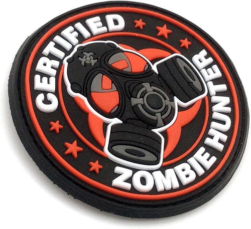 Certified Zombie Hunter PVC Tactical Airsoft Paintball Morale Patch