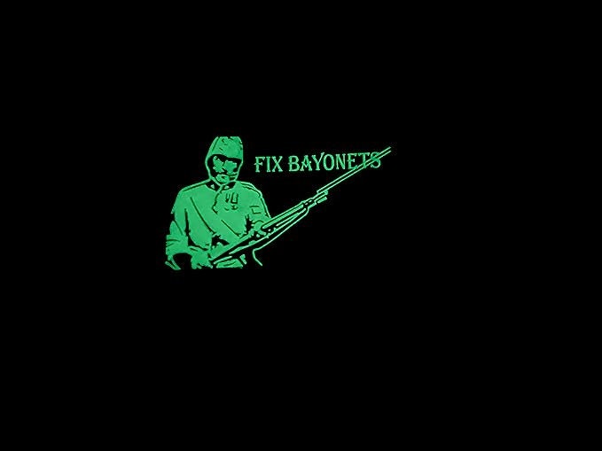 Fix Bayonets Airsoft Paintball PVC Morale Team Patch