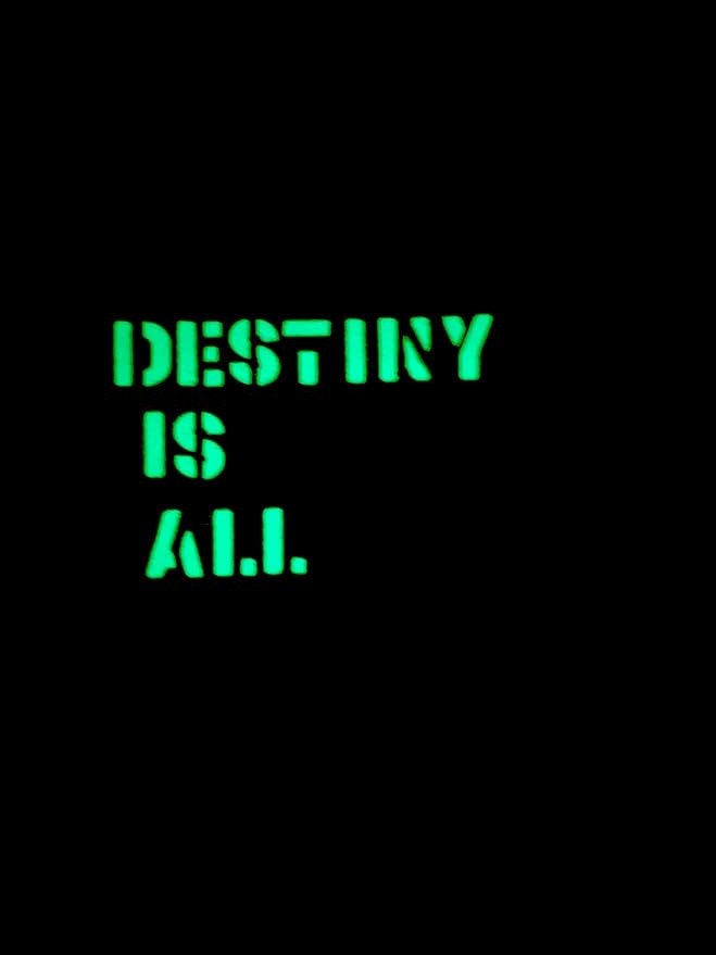Destiny is All Last Kingdom Glow in the Dark Airsoft Cosplay Fan Patch