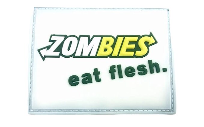 Zombies Eat Flesh PVC Tactical Airsoft Paintball Morale Patch