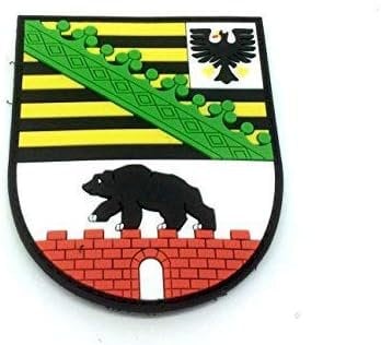 Sachsen-Anhalt Coat Of Arms German Crest Airsoft Paintball PVC Morale Team Patch