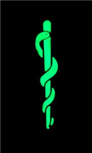 Star of Life Paramedic Medic Glow in the Dark Airsoft Paintball PVC Morale Team Patch