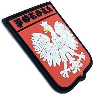 Poland Polish Polska Crest Flag Tactical PVC Airsoft Paintball Cosplay Team Patch