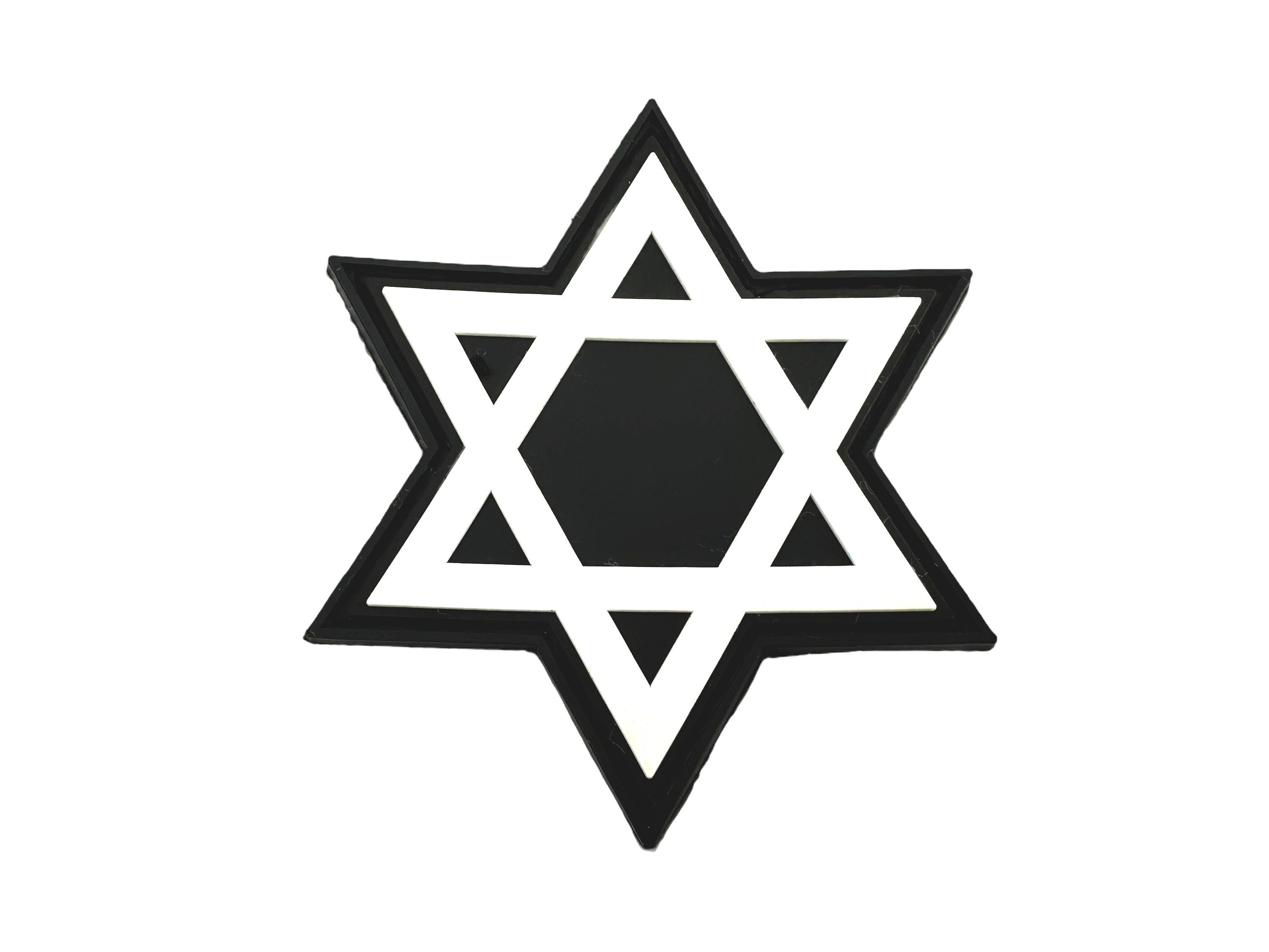 Star of David Israel Flag Tactical PVC Airsoft Paintball Cosplay Patch