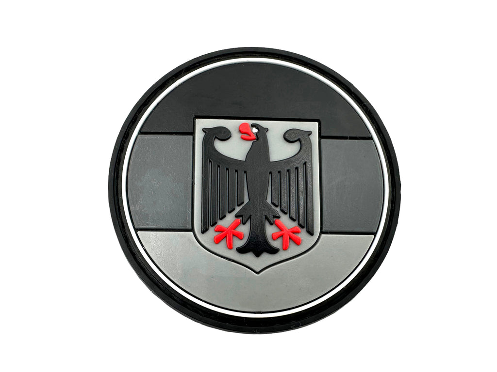 Deutschland German Royal Coat of Arms Imperial Eagle Flag Round Airsoft PVC Patch