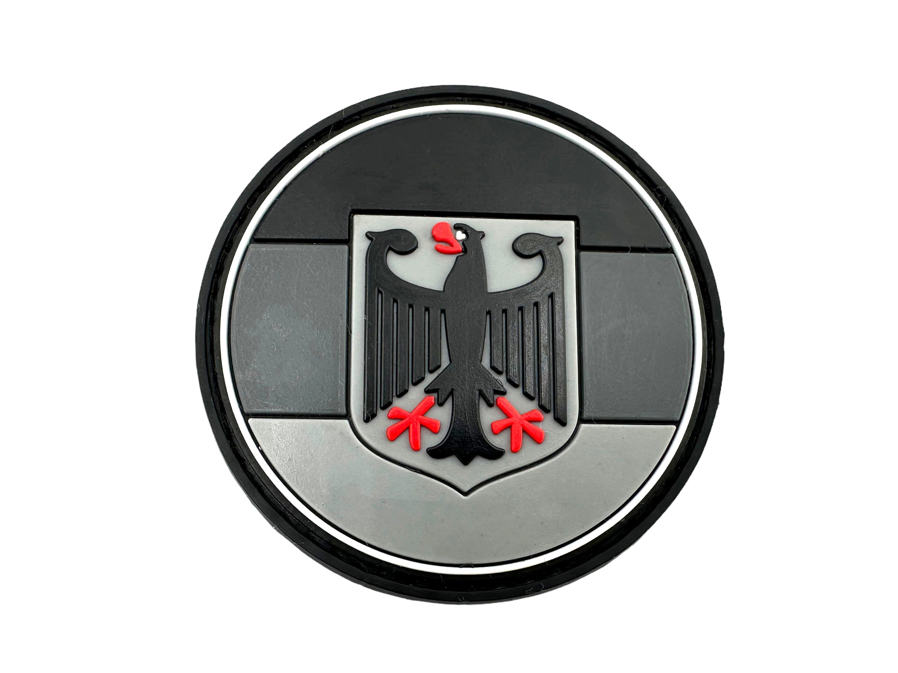 Deutschland German Royal Coat of Arms Imperial Eagle Flag Round Airsoft PVC Patch