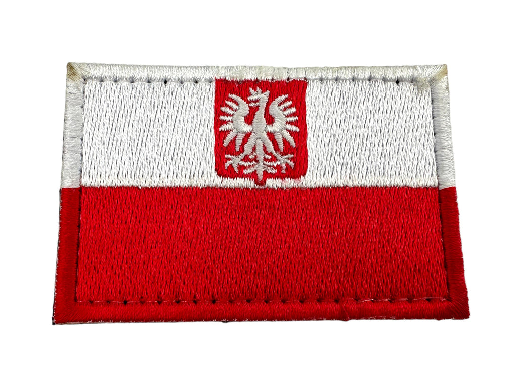 Polska Poland Crest Flag Tactical Embroidered Airsoft Morale Patch