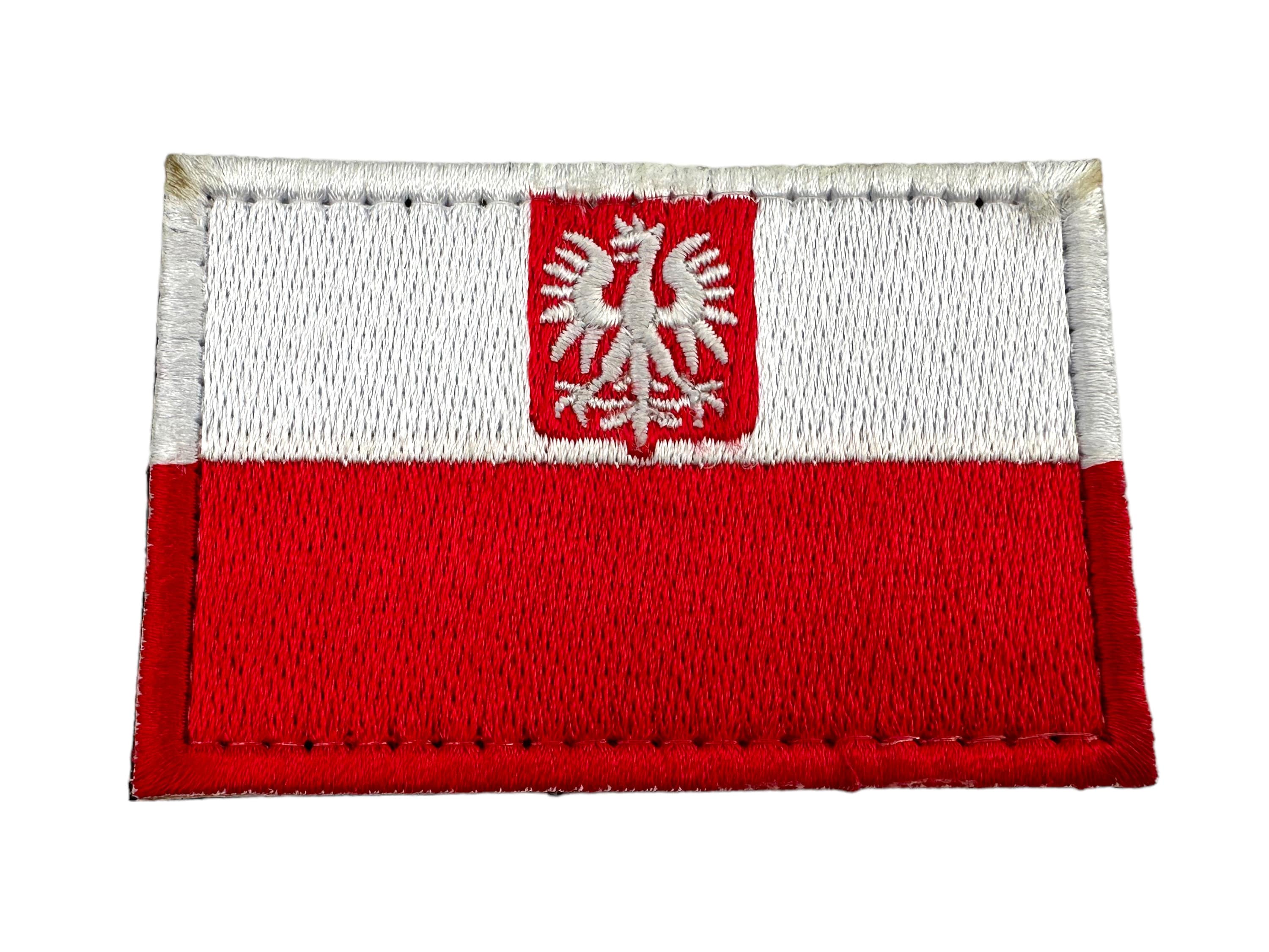 Polska Poland Crest Flag Tactical Embroidered Airsoft Morale Patch