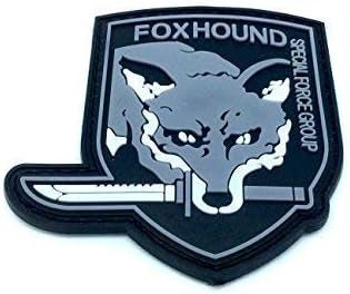 Foxhound Special Forces Group MGS Tactical PVC Airsoft Paintball Cosplay Patch