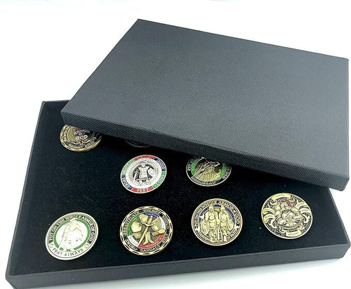 10 Pack Collection Put on the Full Armor of God Masonic Mason Cosplay Metal Pin Badge Brooch in Gift Box