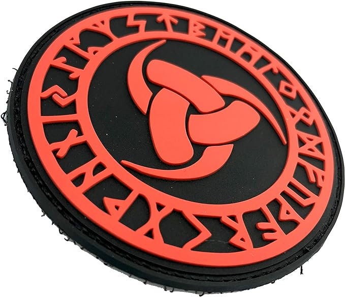 The Triple Horn of Odin The Horn Triskelion Norse Rune Viking PVC Airsoft Paintball Morale Patch