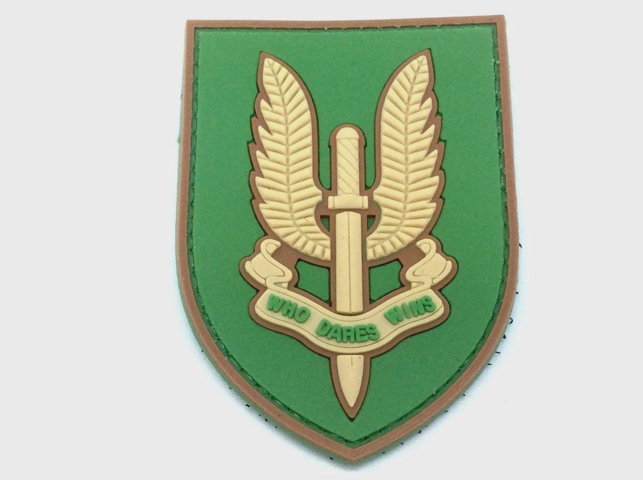 Special Air Service British Armed Forces SAS Wings Who Dares Wins PVC Patch