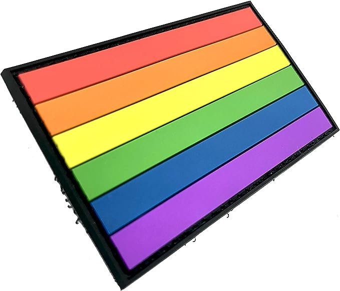 Gay Pride Rainbow LGBTQ Flag PVC Airsoft Paintball Patch