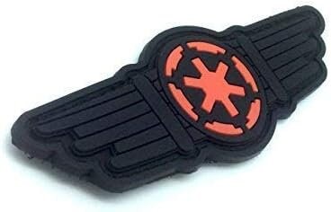 Tie Fighter Pilot Wings PVC Airsoft Paintball Morale Cosplay Patch