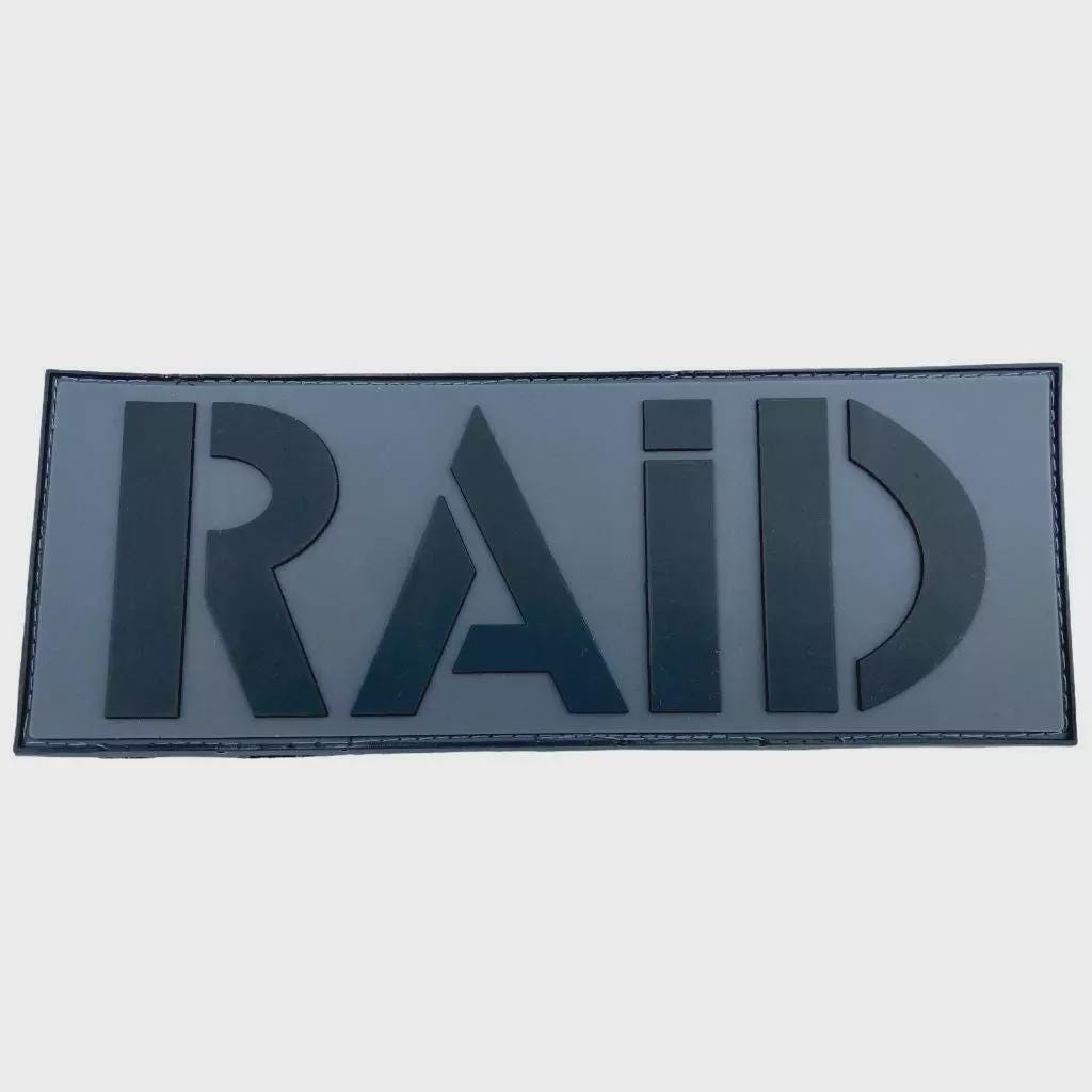 Raid French Police Large Back Molle 8' x 3' Airsoft Paintball PVC Cosplay Patch