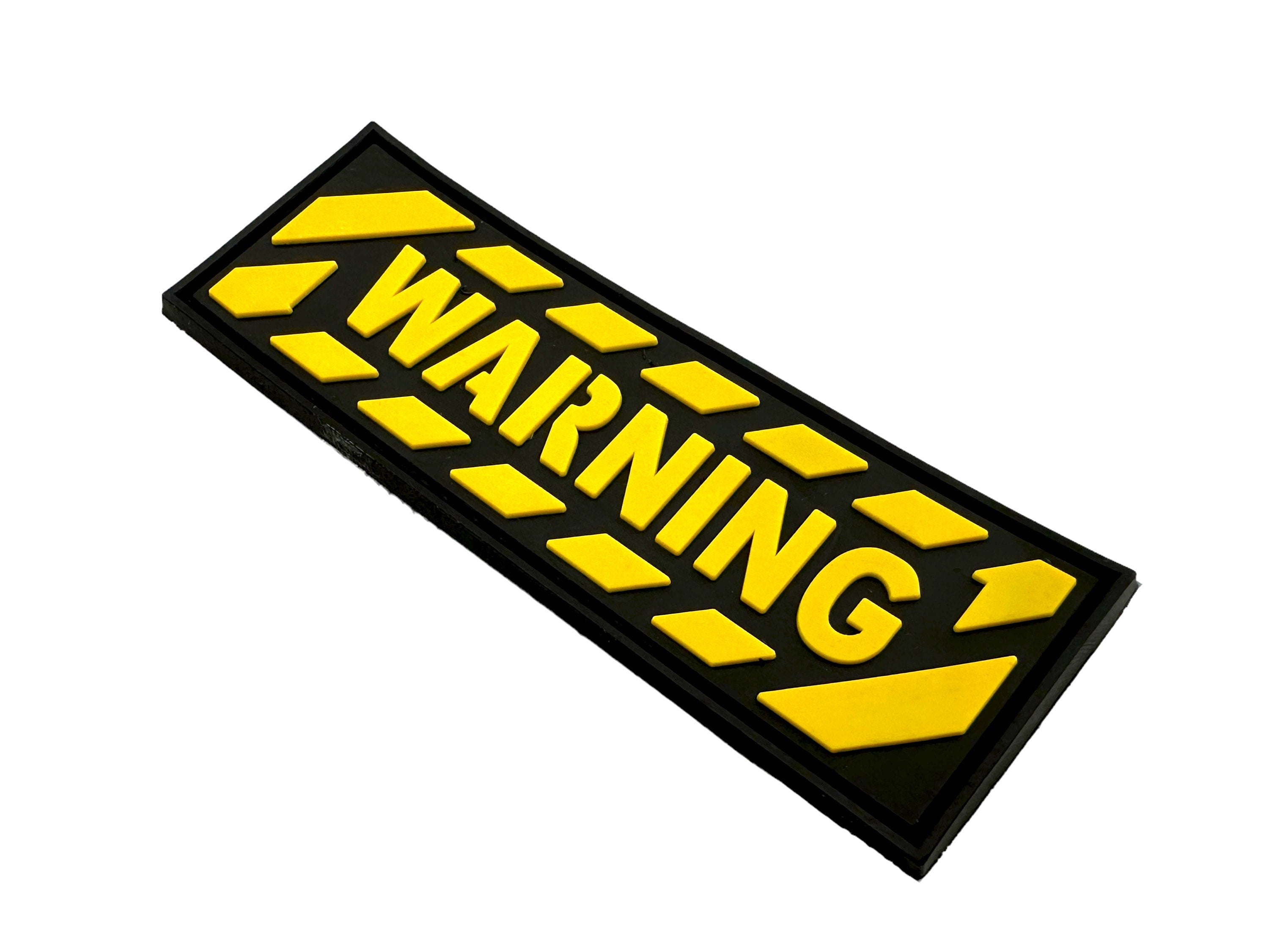 Warning Tactical Airsoft Paintball PVC Morale Patch