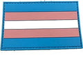 Trans Transexual Gay Pride  LGBTQ Flag PVC Airsoft Paintball Patch