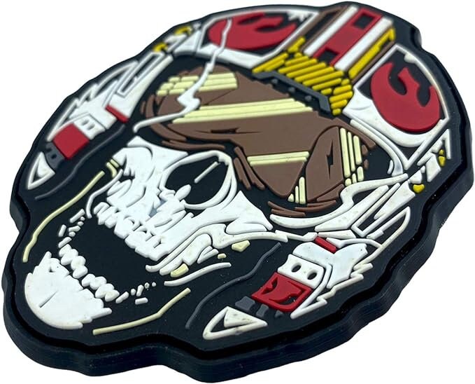 Rogue Squadron Skull Tactical PVC Airsoft Paintball Cosplay Fan Patch
